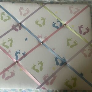 Baby Footprint photo board
